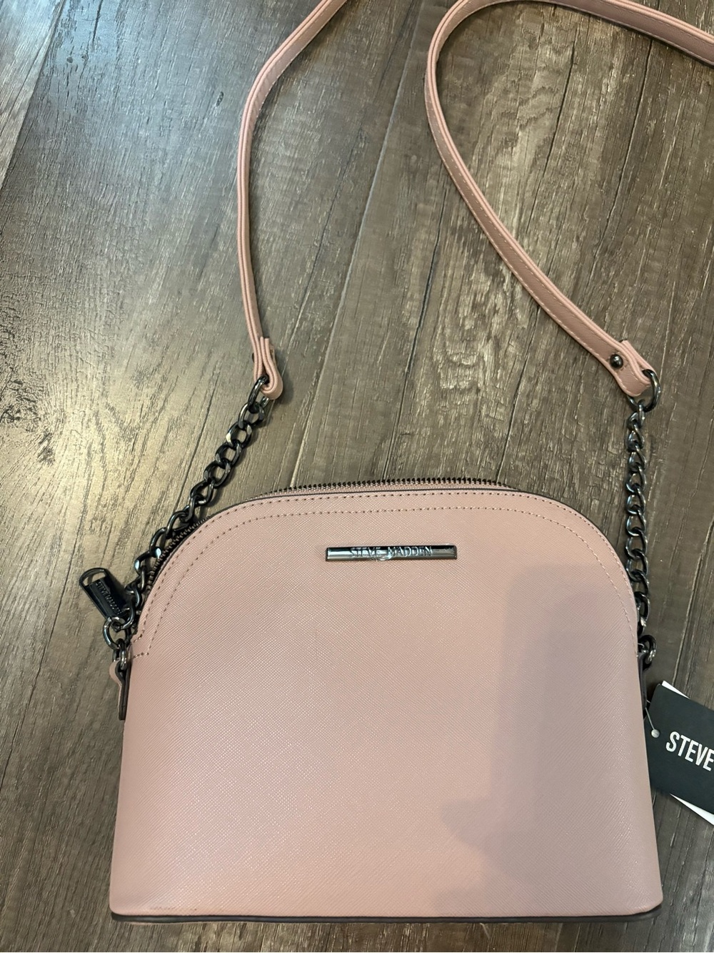 Steve Madden Dusty Blush Dome Crossbody Bag